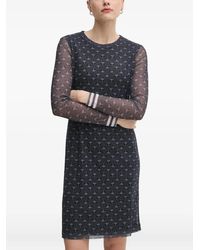 Joop! - Mini-Jurk Met Lange Mouwen En Patroon - Lyst
