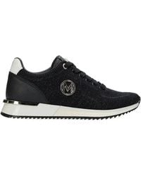 Mexx - Baskets En Maille Pailletée À Plaque Logo - Lyst