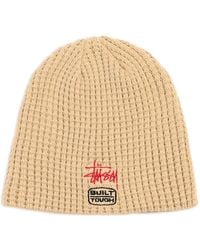 Stussy - Waffle Built Tough Skullcap Beanie Hat - Lyst