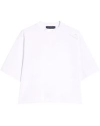 Sportmax - Neck-Detail T-Shirt - Lyst