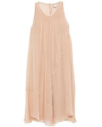 Alysi - Gathered Panel Dress - Lyst