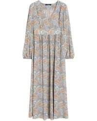 Weekend by Maxmara - Paisley-Print V-Neck Maxi Dress - Lyst