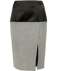 Givenchy - Panelled Tailored Pencil Skirt - Lyst