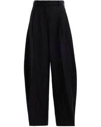 Elie Saab - Pinstripe-Pattern Balloon Trousers - Lyst