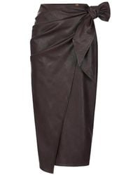 Elisabetta Franchi - Skirt With Sash Belt - Lyst