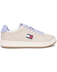Tommy Hilfiger - Logo-Patch Leather Sneakers - Lyst
