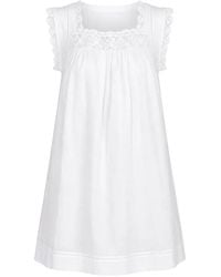 Doen - Almadia Lace-Trim Mini Dress - Lyst