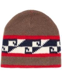 Stussy - Waves Intarsia-Knit Beanie Hat - Lyst