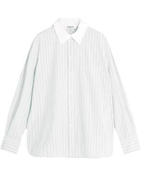 Maison Kitsuné - Chemise Rayée À Logo Brodé - Lyst
