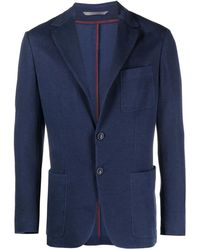 Canali - Single-Breasted Jersey Blazer - Lyst