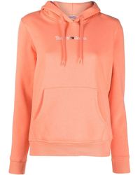 Tommy Hilfiger - Embroidered-logo Long-sleeve Hoodie - Lyst