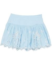 ALÉMAIS - Maizy Mini-Rok Met Gewelfde Afwerking - Lyst