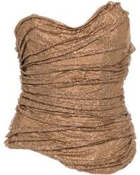 GIUSEPPE DI MORABITO - Strapless Corset Top - Lyst