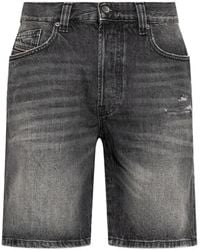 DIESEL - Distressed-Effect Denim Shorts - Lyst