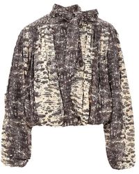 Isabel Marant - Pussy-Bow Crystal-Embellished Blouse - Lyst