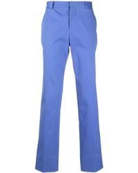 Moschino - Logo-Embroidered Tailored Trousers - Lyst
