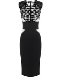 Elisabetta Franchi - Besticktes Kleid mit Cut-Outs - Lyst