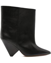 Isabel Marant - Miyako Leather Ankle Boots - Lyst