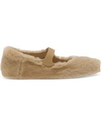 Birkenstock - Santa Clarita Shearling Ballet Flats - Lyst