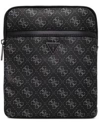 Guess - Mini Milano Monogram-Print Logo-Plaque Messenger Bag - Lyst