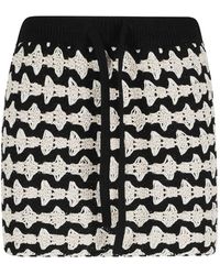 Roberto Collina - Geometric-Pattern Mini Skirt - Lyst
