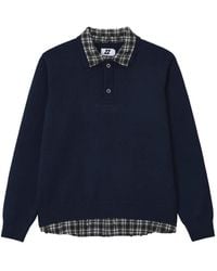 Izzue - Layered-Effect Polo-Collar Sweater - Lyst