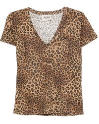 Mc2 Saint Barth - T-Shirt mit Leoparden-Print - Lyst
