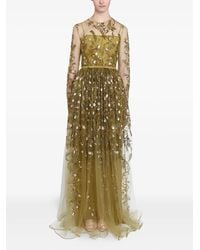 Giambattista Valli - Embroidered Tulle Long Dress - Lyst