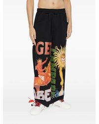 PDF - Graphic-Print Track Pants - Lyst