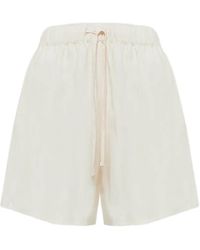 Laneus - Bermudas Con Bolsillo De Ganchillo - Lyst