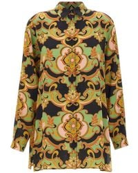 Etro - Camisa Estampada Con Botones - Lyst