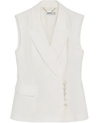 Jonathan Simkhai - Valarie Crossover-Front Blazer Vest - Lyst