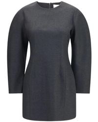 P.A.R.O.S.H. - Dart-Detailed Long-Sleeve Mini Dress - Lyst