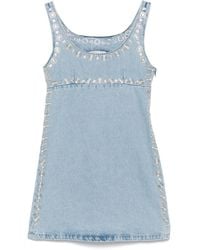 Coperni - Jeans-Minikleid mit Nieten - Lyst