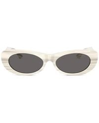 Jimmy Choo - Striped Logo-Embellished Sunglasses - Lyst