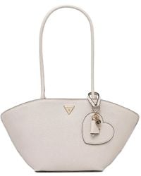 Guess - Bolena heart charm shoulder bag - Lyst