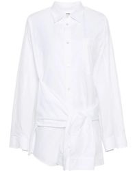 Balenciaga - Hemd Mit Geknoteten Ärmeln - Lyst