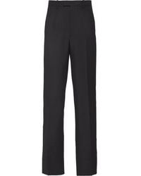 Prada - Tailored Straight-Leg Trousers - Lyst