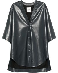 Nanushka - Button-front Shirt Mini Dress - Lyst