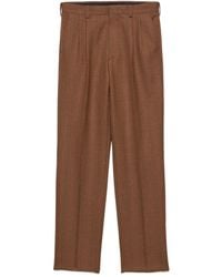Prada - Pinstripe Pleated Trousers - Lyst