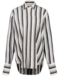 Marrakshi Life - Gestreepte Blouse Met Franse Manchetten - Lyst