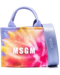 MSGM - Canvas Tote Bag - Lyst