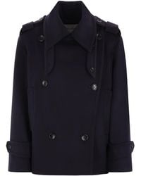 Max Mara - Double-Breasted Peacoat - Lyst