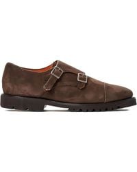 Andrea Ventura Firenze - Chaussures En Daim À Boucles - Lyst