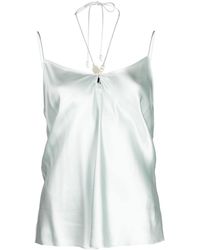 PAIGE - Arina Shell-embellished Silk Top - Lyst