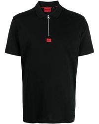 HUGO - Deresom 241 Cotton Polo Shirt - Lyst