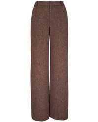 L'Agence - Livvy Herringbone Trousers - Lyst