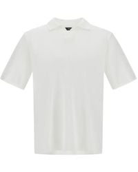Herno - Gebreid Katoenen Poloshirt - Lyst