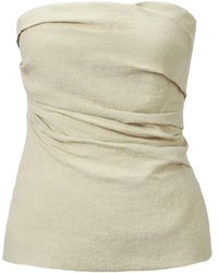 TOVE - Izel Draped Bandeau Top - Lyst