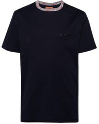Missoni - T-shirt en coton à logo brodé - Lyst